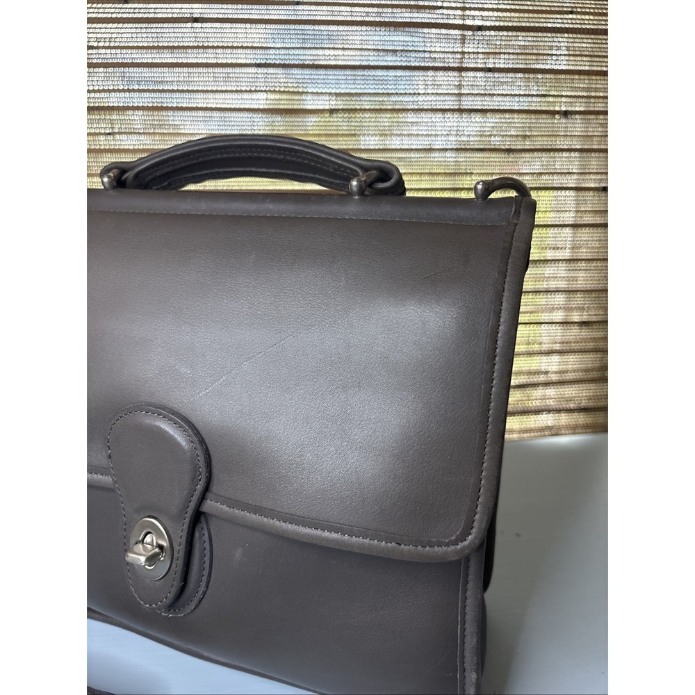 Vintage Coach Willis 9927 gray leather Crossbody Costa Rica soft hang Tag (S7) - Picture 2 of 16